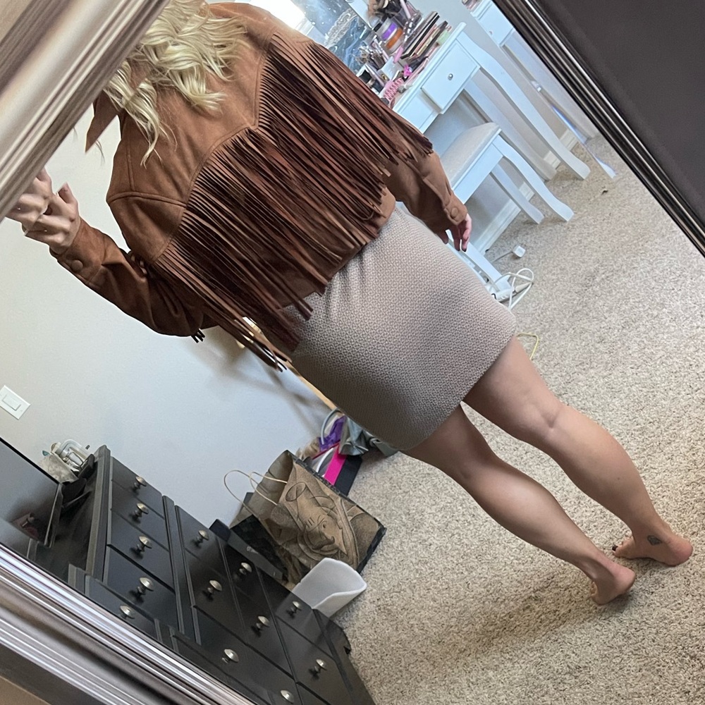Suede fringe cropped western jacket - Picture 7 of 7